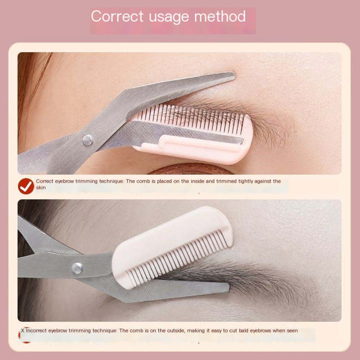 Eyebrow Scissors with Comb for Beginners and Makeup